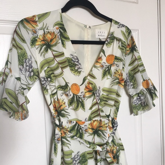 NWOT Lost + Wander  Limonada Wrap Dress Small - Picture 3 of 11